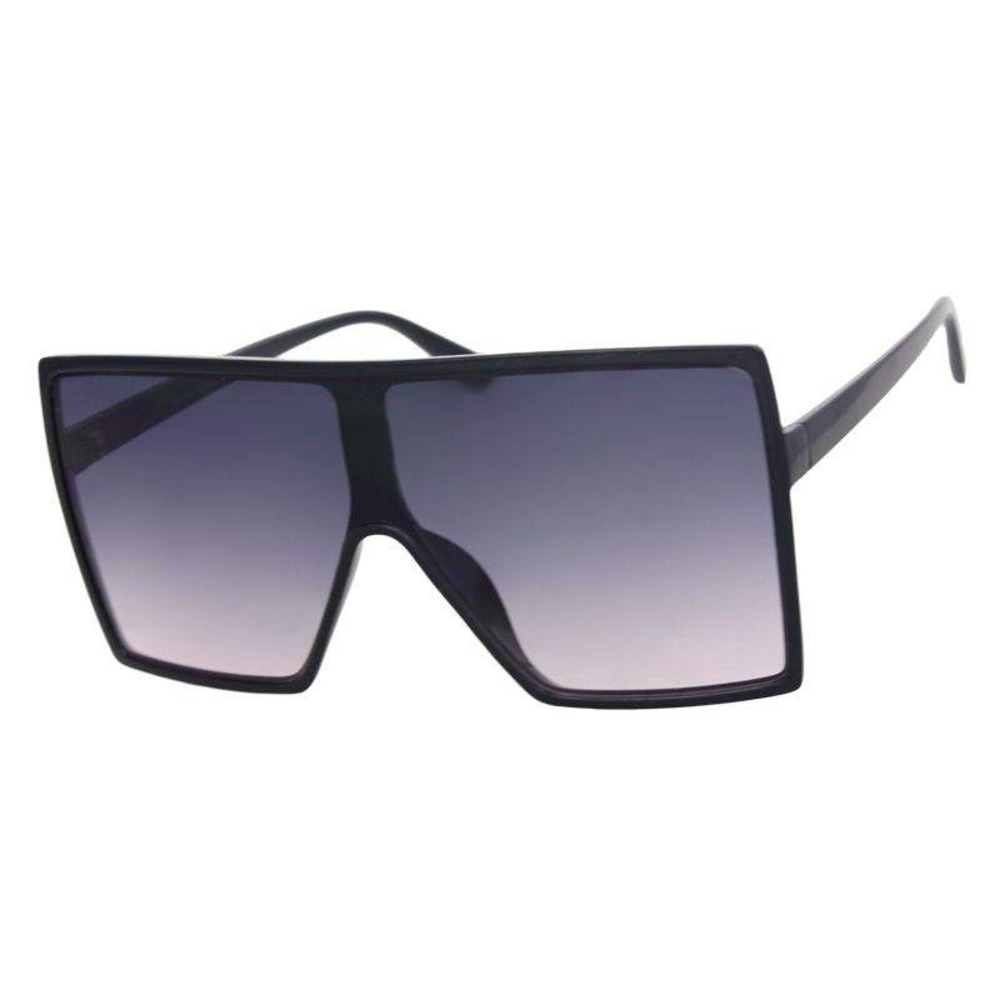 Oversized Shield Sunglasses‎ Flat Top Square Fashion Shades